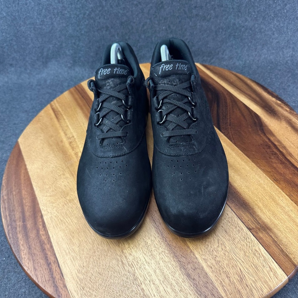 SAS Free Time Womens 10 M Black Nubuck Leather Walking Shoes Sneakers 2854108 - Picture 5 of 13